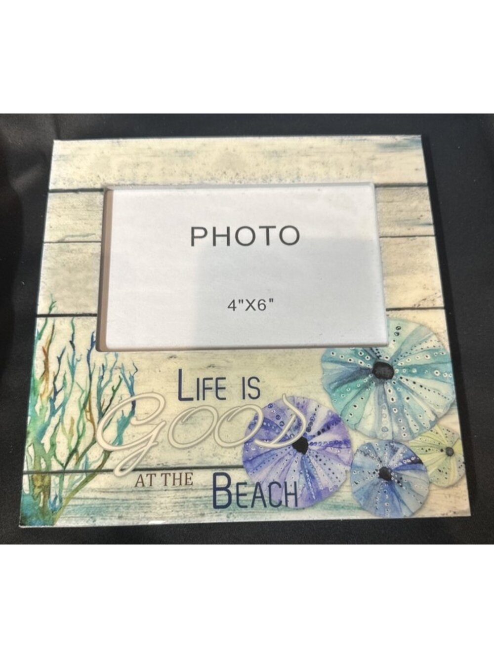 Life is good on the beach photo frame 4x6